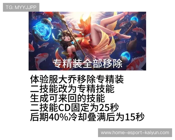 详解“大乔”专精装对体系的重构：职业赛场上的“单带流”回归？